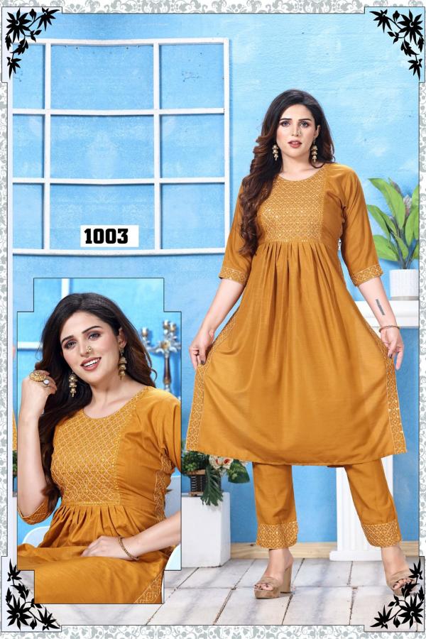 Trendy Samreen Silky Slub Designer Exclusive Kurti collection